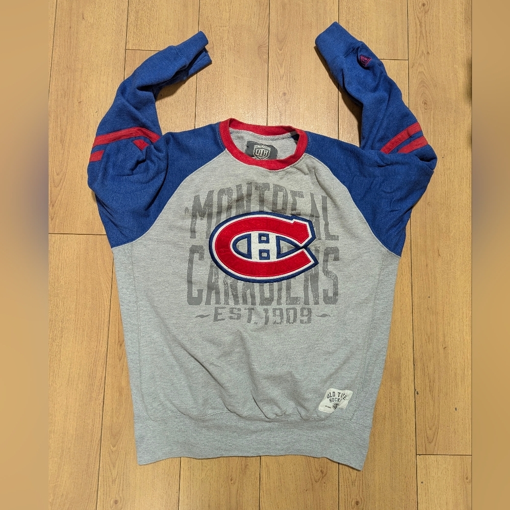 Montreal Canadiens NHL G-III men's Grey Long Sleeve Shirt